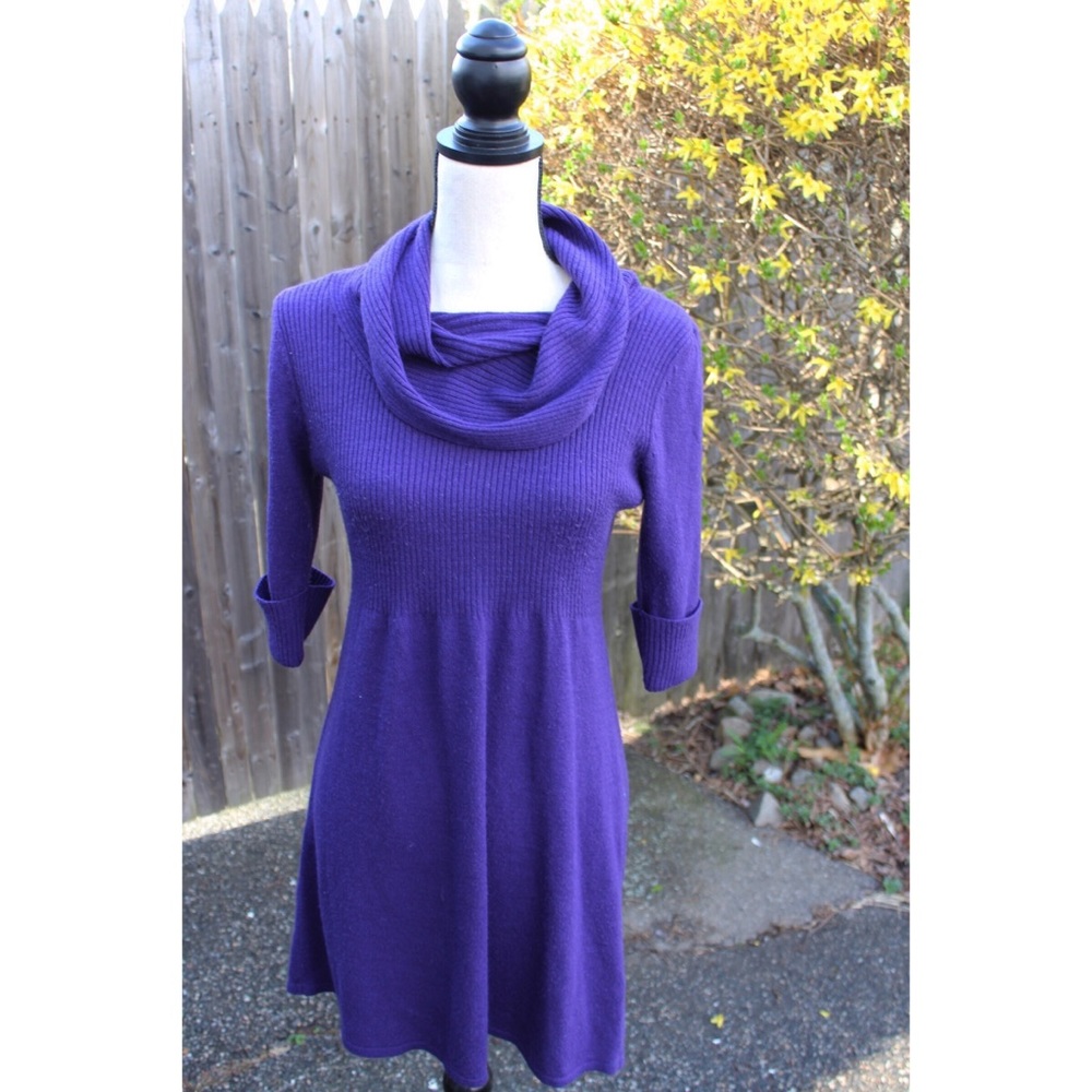 Cowl Neck Sweater Dress
